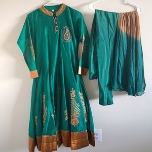 Emerald Green Indian/Pakistani Anarkali